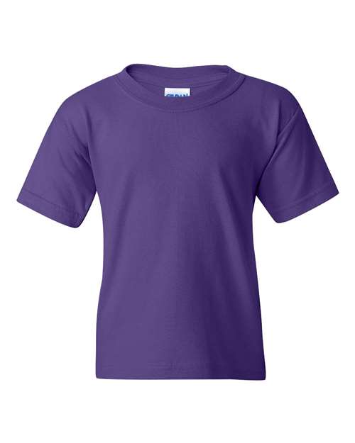 Gildan 5000B Youth Heavy Cotton™ T-Shirt - Purple - front