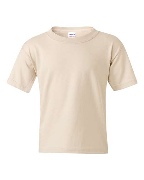 Gildan 5000B Youth Heavy Cotton™ T-Shirt - Sand - front