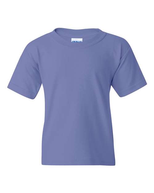 Gildan 5000B Youth Heavy Cotton™ T-Shirt - Violet - front