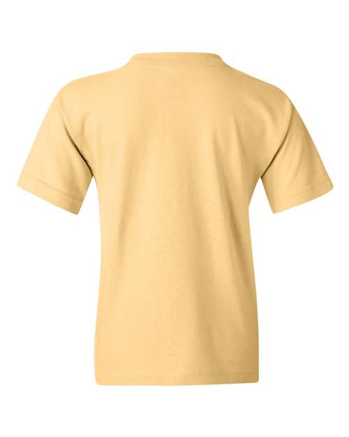 Gildan 5000B Youth Heavy Cotton™ T-Shirt - Yellow Haze - back