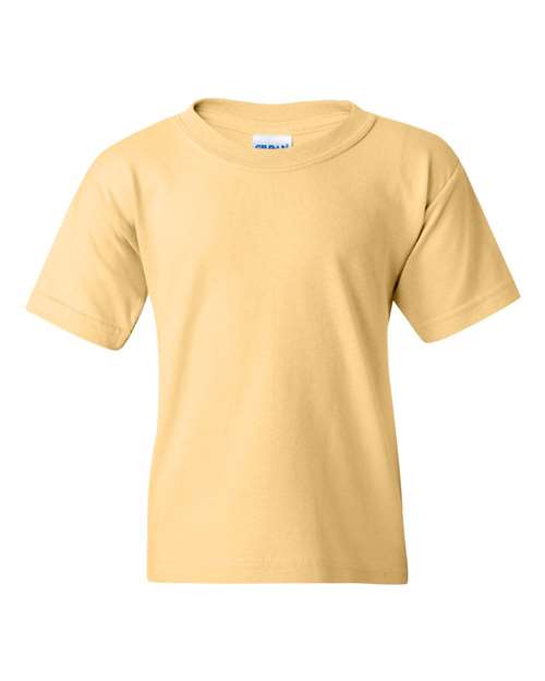 Gildan 5000B Youth Heavy Cotton™ T-Shirt - Yellow Haze - front