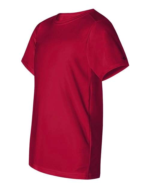 Badger 2120 Youth B-Core T-Shirt - Red - side