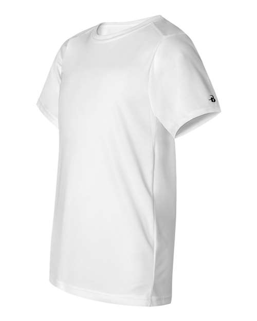 Badger 2120 Youth B-Core T-Shirt - White - side