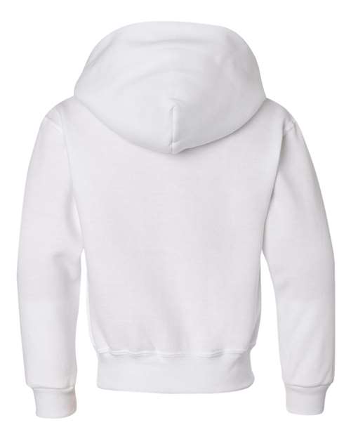 JERZEES 996YR Youth NuBlend® Hooded Sweatshirt - White - back