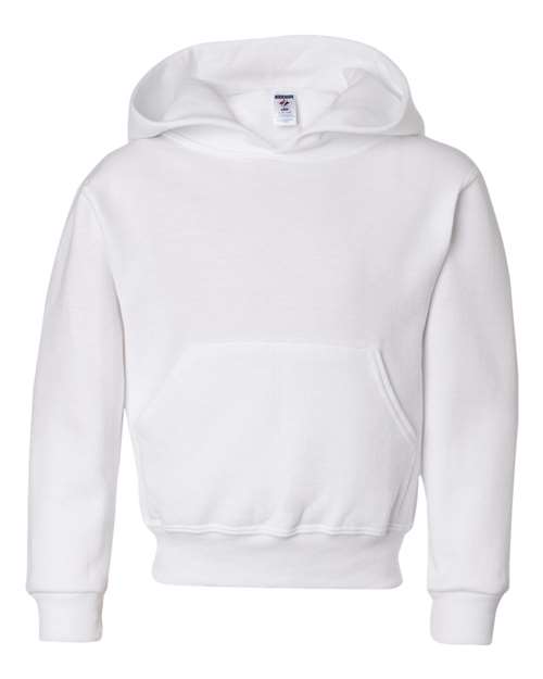 JERZEES 996YR Youth NuBlend® Hooded Sweatshirt - White - front