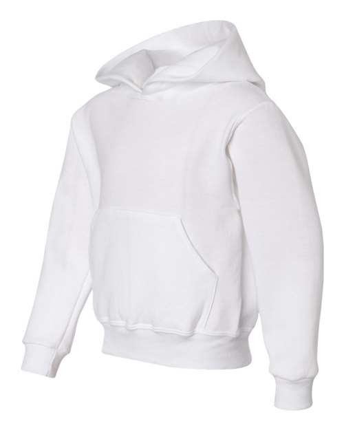 JERZEES 996YR Youth NuBlend® Hooded Sweatshirt - White - side