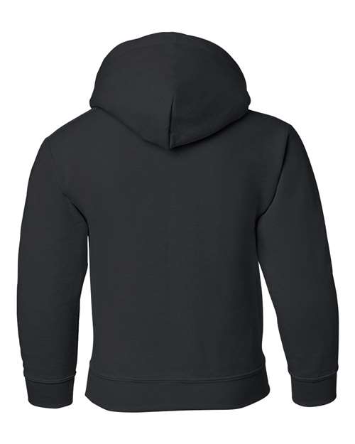 Gildan 18500B Youth Heavy Blend™ Hooded Sweatshirt - Black - back