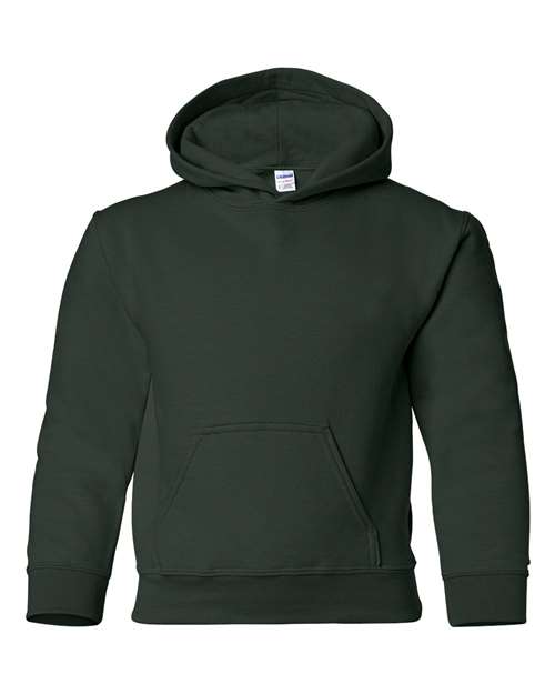 Gildan 18500B Youth Heavy Blend™ Hooded Sweatshirt - Forest - front