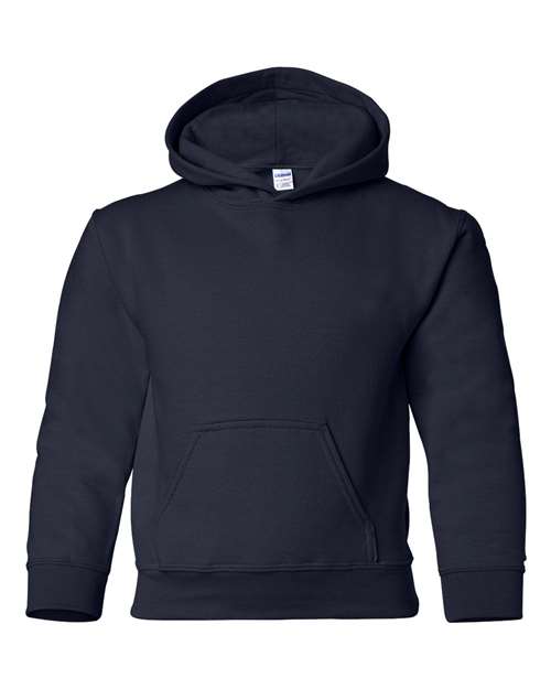 Gildan 18500B Youth Heavy Blend™ Hooded Sweatshirt - Navy - front