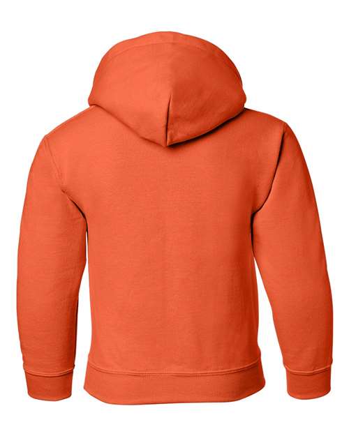 Gildan 18500B Youth Heavy Blend™ Hooded Sweatshirt - Orange - back