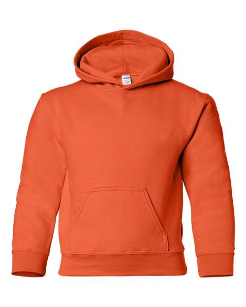 Gildan 18500B Youth Heavy Blend™ Hooded Sweatshirt - Orange - front