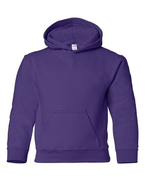 Gildan 18500B Youth Heavy Blend™ Hooded Sweatshirt - Purple - front