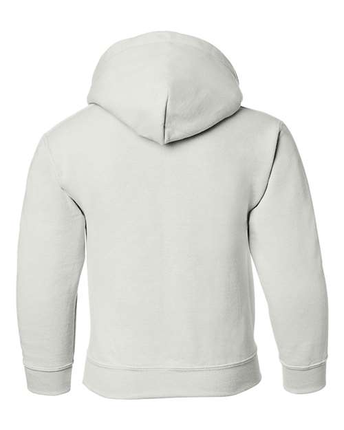 Gildan 18500B Youth Heavy Blend™ Hooded Sweatshirt - White - back