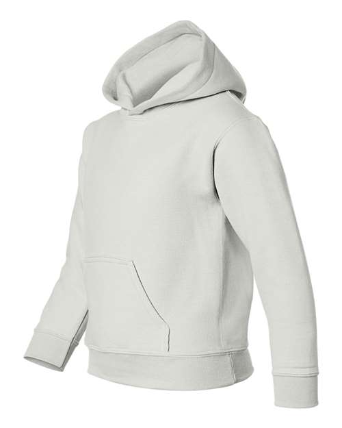 Gildan 18500B Youth Heavy Blend™ Hooded Sweatshirt - White - side