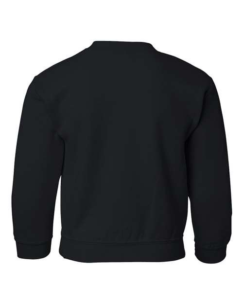 Gildan 18000B Youth Heavy Blend™ Crewneck Sweatshirt - Black - back
