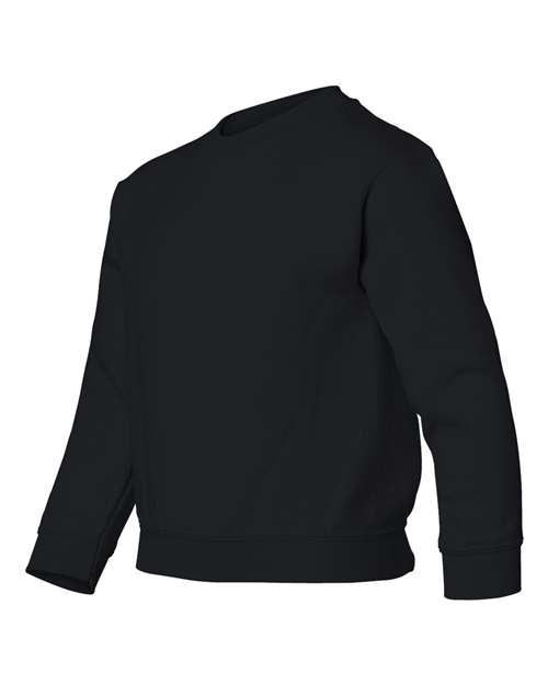 Gildan 18000B Youth Heavy Blend™ Crewneck Sweatshirt - Black - side