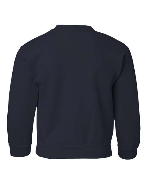 Gildan 18000B Youth Heavy Blend™ Crewneck Sweatshirt - Navy - back