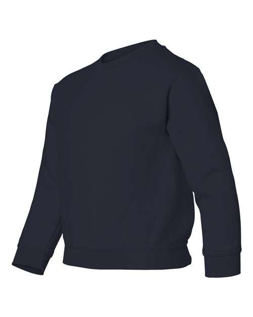 Gildan 18000B Youth Heavy Blend™ Crewneck Sweatshirt - Navy - side