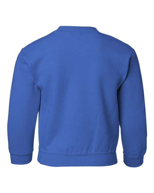 Gildan 18000B Youth Heavy Blend™ Crewneck Sweatshirt - Royal - back