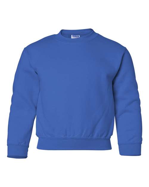 Gildan 18000B Youth Heavy Blend™ Crewneck Sweatshirt - Royal - front