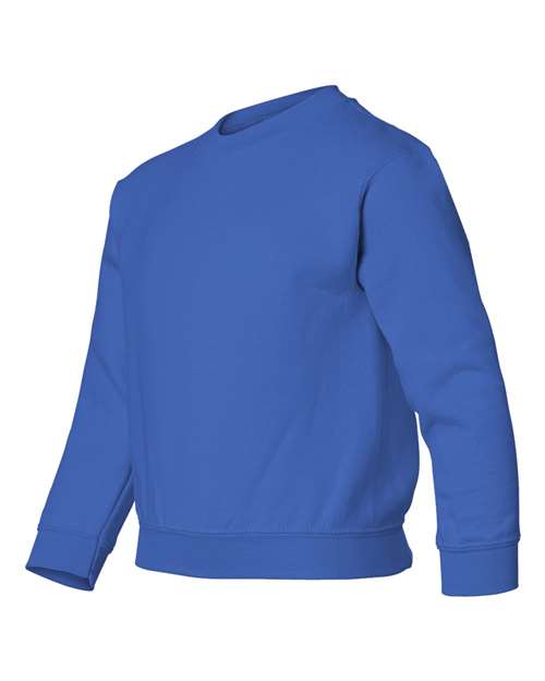 Gildan 18000B Youth Heavy Blend™ Crewneck Sweatshirt - Royal - side