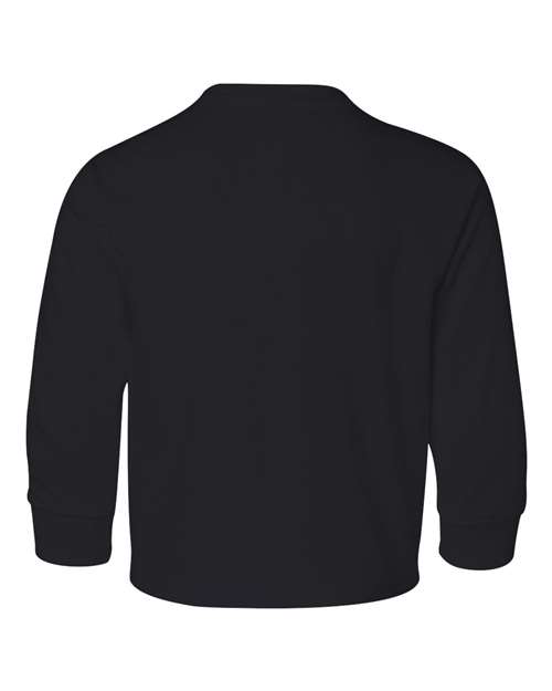 JERZEES 29BLR Youth Dri-Power® Long Sleeve 50/50 T-Shirt - Black - back