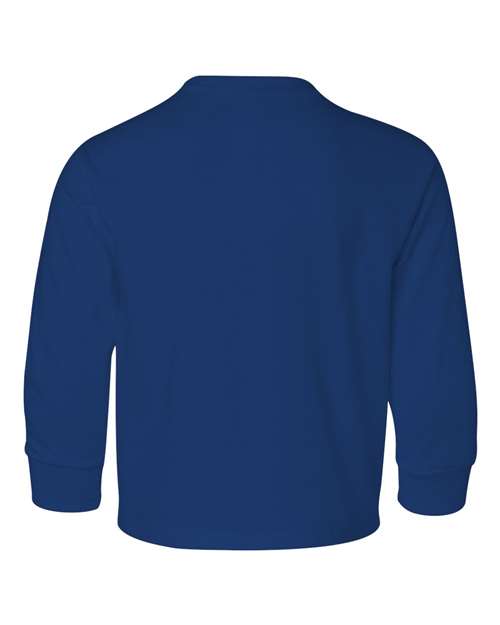 JERZEES 29BLR Youth Dri-Power® Long Sleeve 50/50 T-Shirt - Royal - back