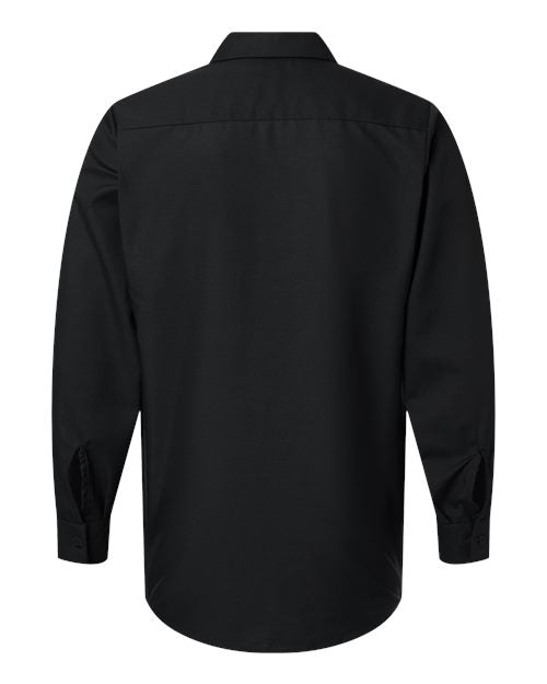 Red Kap SP14 Men's Industrial Long Sleeve Work Shirt - Black - back