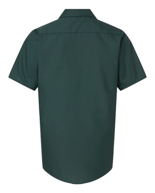 Red Kap SP24 Men's Industrial Short Sleeve Work Shirt - Spruce Green - back