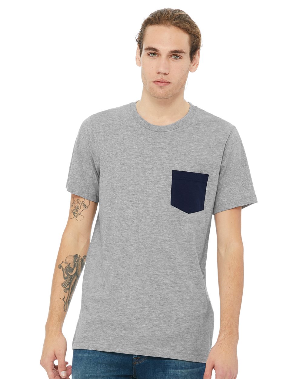 BELLA + CANVAS 3021 Men's Jersey Pocket Tee - style