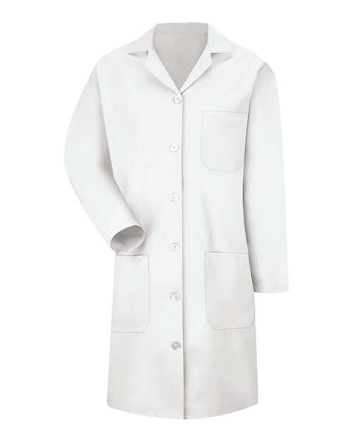 Red Kap KP13 Women's Lab Coat - White - front