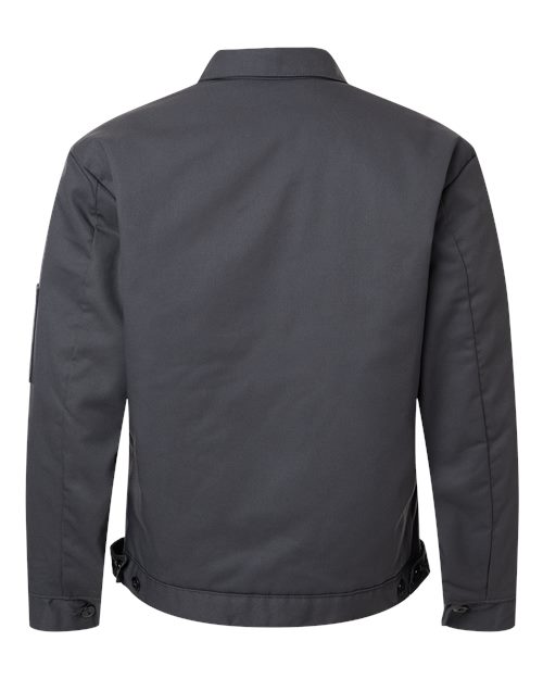 Red Kap JT22 Men's Waist Length Jacket - Charcoal - back