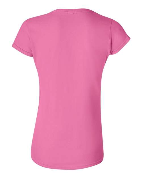Gildan 64000L Women's Softstyle® T-Shirt - Azalea - back
