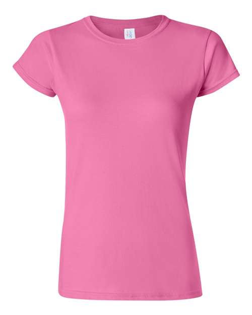 Gildan 64000L Women's Softstyle® T-Shirt - Azalea - front
