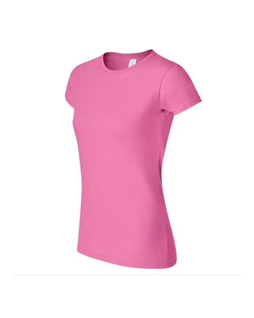 Gildan 64000L Women's Softstyle® T-Shirt - Azalea - side