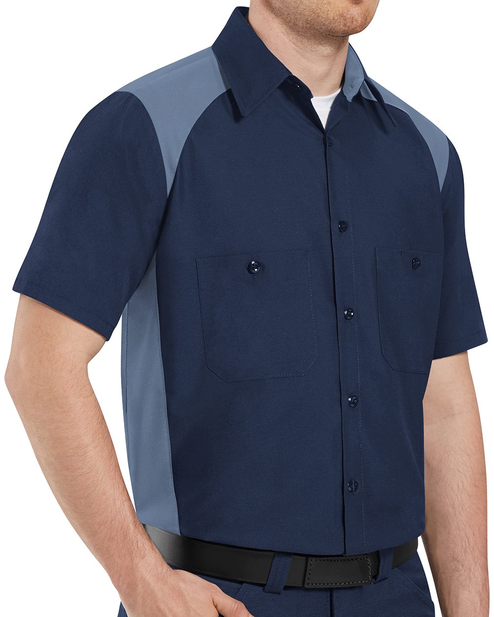Red Kap SP28 Men's Short Sleeve Motorsports Shirt - style