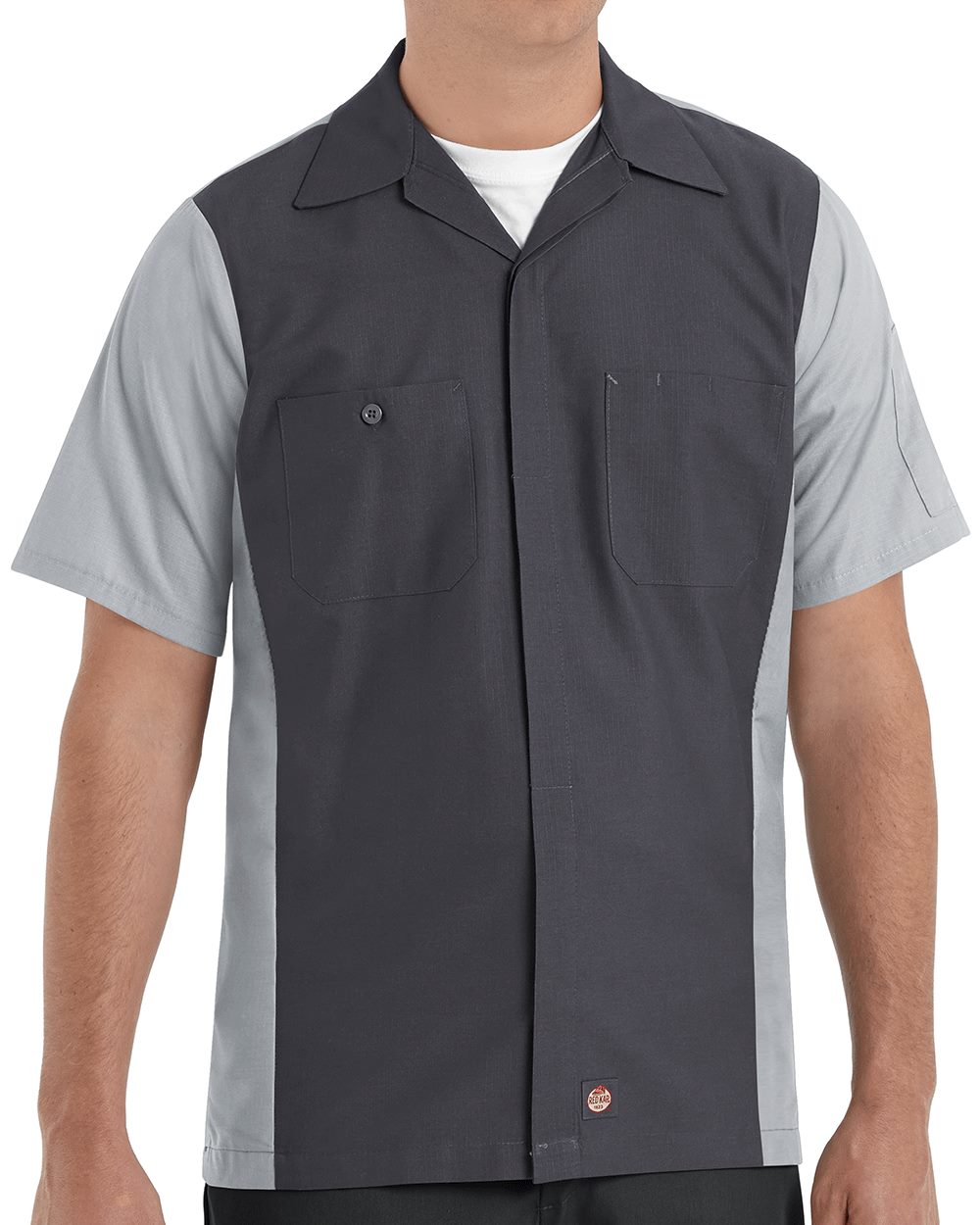 Red Kap SY20 Men's Short Sleeve Automotive Crew Shirt - style