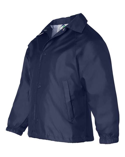 Augusta Sportswear 3101 Youth Coach's Jacket - Navy - side