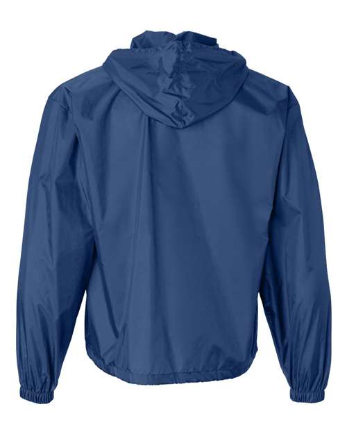 Augusta Sportswear 3130 Unisex Packable Half-Zip Hooded Pullover Jacket - Royal - back