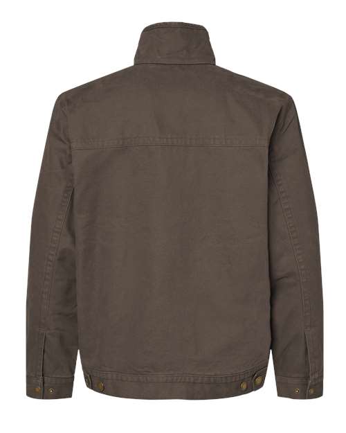 DRI DUCK 5028 Men's Maverick Boulder Cloth™ Jacket with Blanket Lining - Tobacco - back