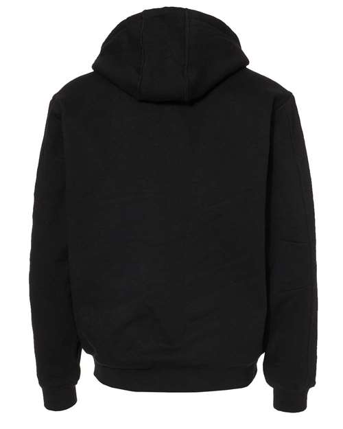 DRI DUCK 7033 Men's Crossfire Heavyweight Power Fleece Hooded Jacket with Thermal Lining - Black - back