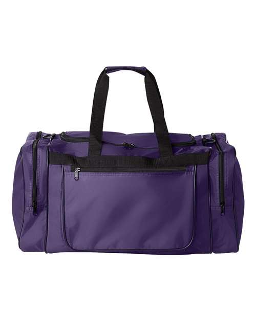 Augusta Sportswear 511 420-Denier Gear Bag - Purple - front
