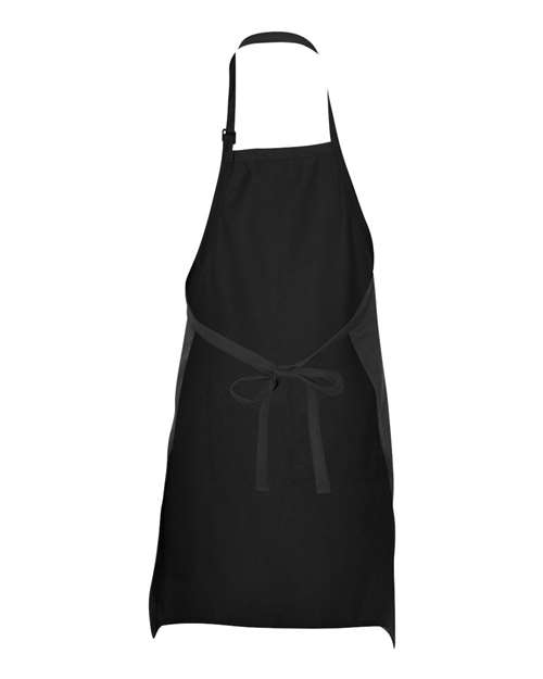 Chef Designs TT30 Premium Bib Apron - Black - back
