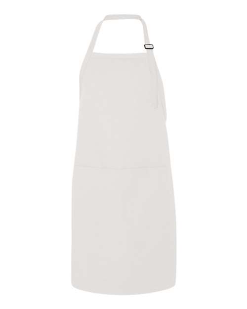 Chef Designs TT30 Premium Bib Apron - White - front