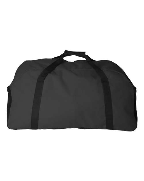 Augusta Sportswear 1703 Large Ripstop Duffel Bag - Black/ Black - back
