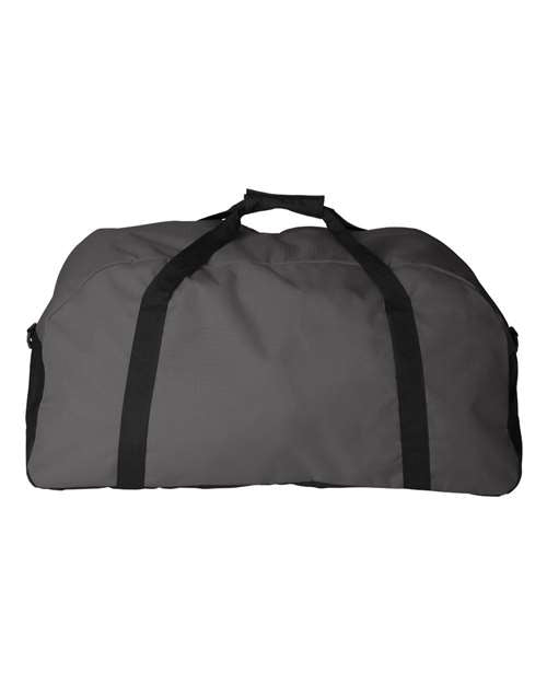 Augusta Sportswear 1703 Large Ripstop Duffel Bag - Graphite/ Black - back