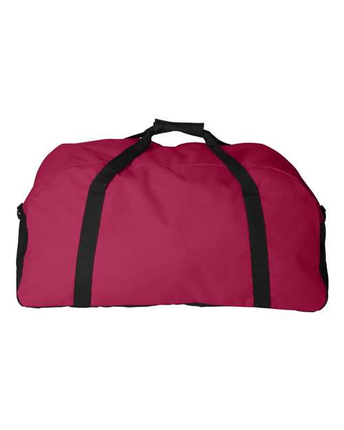 Augusta Sportswear 1703 Large Ripstop Duffel Bag - Red/ Black - back