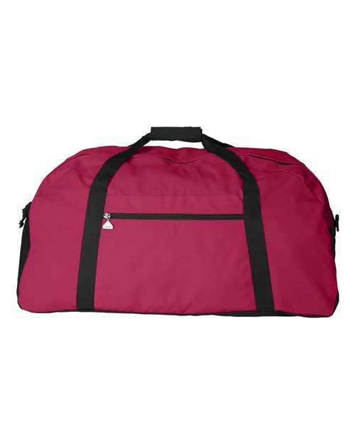 Augusta Sportswear 1703 Large Ripstop Duffel Bag - Red/ Black - front