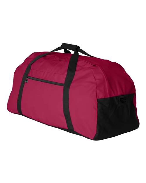 Augusta Sportswear 1703 Large Ripstop Duffel Bag - Red/ Black - side