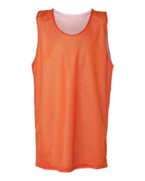 Badger 2529 Youth Pro Mesh Reversible Tank Top - Burnt Orange White - front